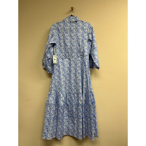 HYACINTH HOUSE Baby Blue Ditsy Floral Hillsborough Dress Size XL NWT - Picture 5 of 5